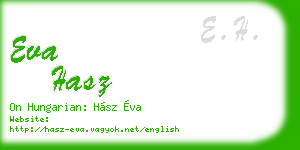 eva hasz business card